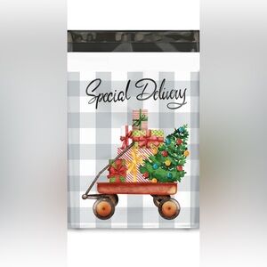 (20) 10x13 Christmas Wagon 🎄Designer Premium Poly Mailers